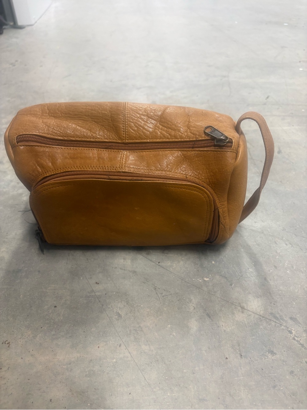 Cooper Color Real Leather Unisex Cosmetics Bag